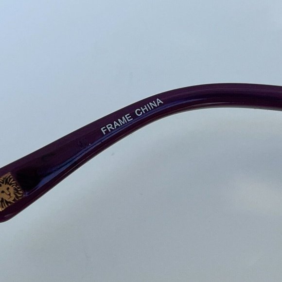 Anne Klein Women Eyeglasses Plum Tone Metal Frame AK5040 Glasses Frame 52[]17 - Picture 9 of 12